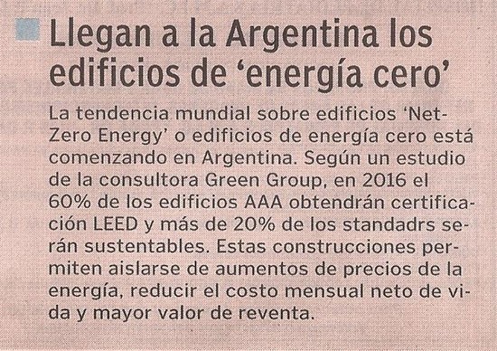 Llegan a la Argentina los edificios de Energía Cero