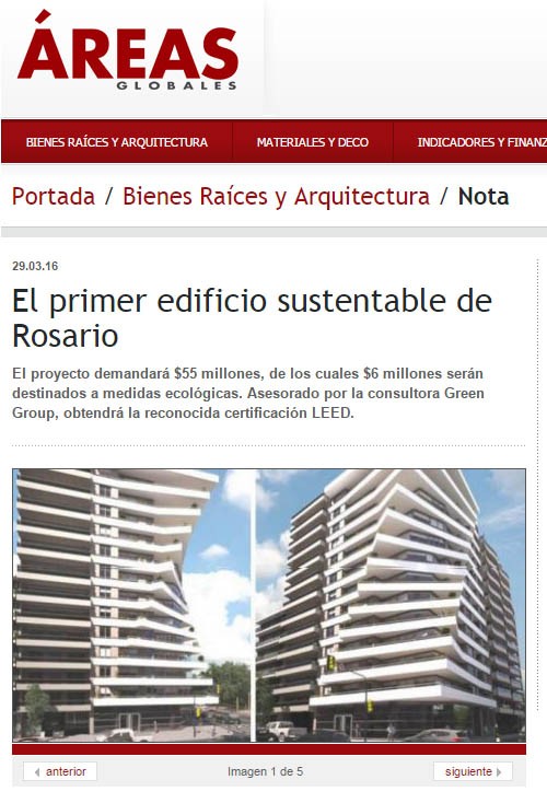 El primer edificio sustentable de Rosario